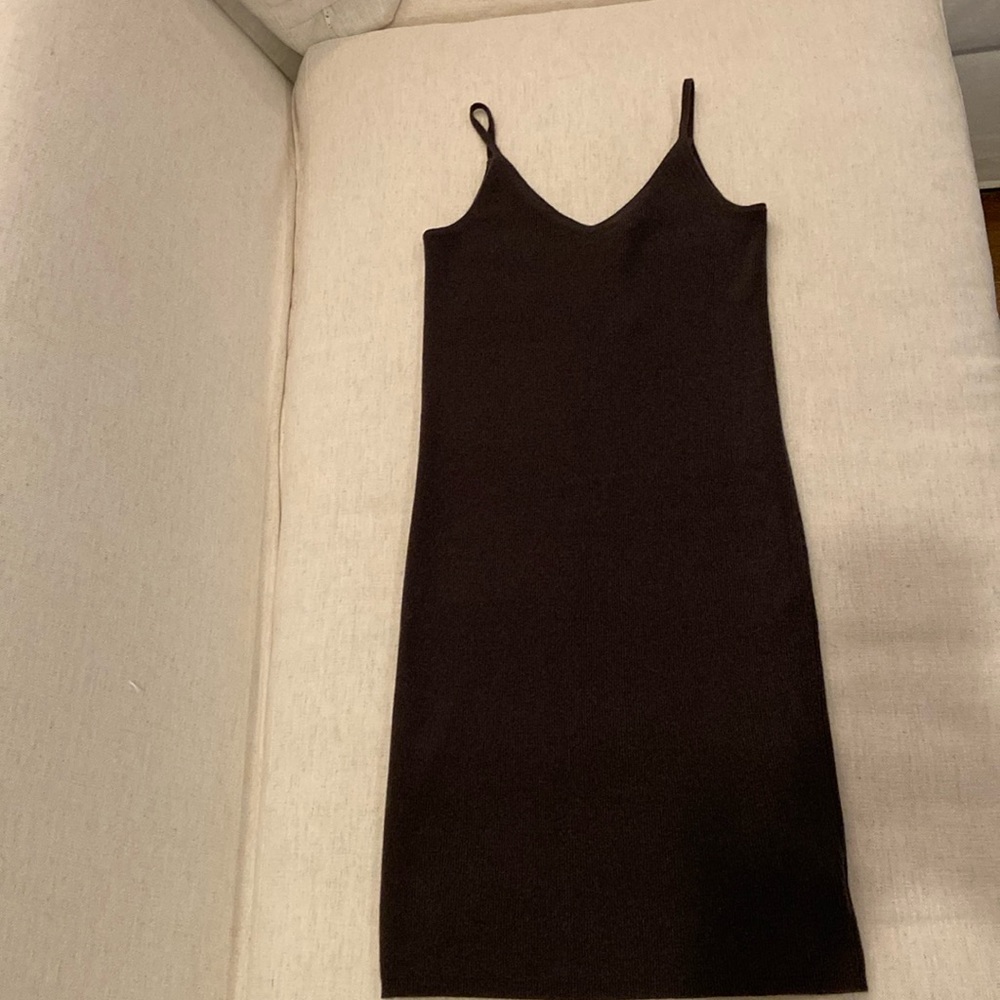 Dark gray cashmere dress